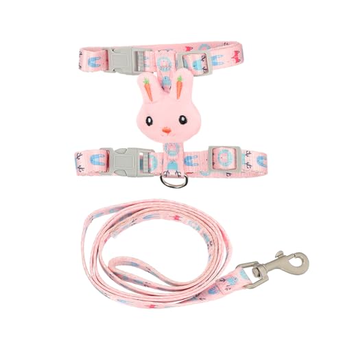 WOONEKY Leinen Katzengeschirr Leine Haustierhalsband Seil Haustierleine Katze Outdoor Leine Outdoor Katzengeschirr Outdoor Haustiergeschirr Katzenlaufleine Outdoor Gehgeschirr von WOONEKY