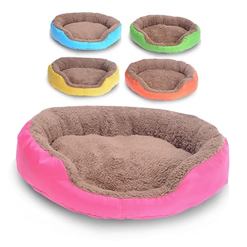 WOONEKY Schlafmatte für Haustiere haustierbett pet Bed hundebetten hundebettchen hundskrippln hundbetten dogbed katzenkissen Katzen deckchen Haustiermatte Haustierkissen runden Katzennest von WOONEKY