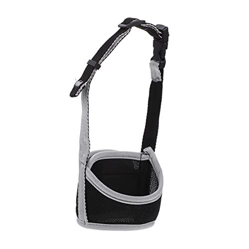 WOONEKY Schnauze Hundemaulkorb Bissfester Maulkorb Für Hunde Maulkorb Für Pitbulls Maulkorb Für Große Hunde Hundemaske Gegen Bellen Maulkorb Für Kleine Hunde Maulkörbe Nylon Dark Grey von WOONEKY