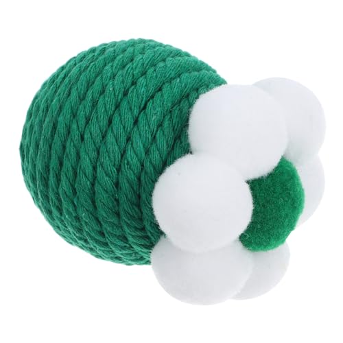 WOONEKY Sisal Ball Katzen Spielzeug Kratzball Für Haustiere Lustiges Katzenspielzeug Kauspielzeug Für Katzen Katze Plüschbälle Katzenspielzeugball Kratzbälle Für Haustiere Baumwollseil von WOONEKY