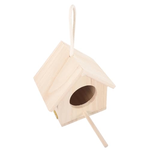 WOONEKY Vogel Nistkasten Für Sittiche Holz Vogelhaus Vogelbedarf Outdoor Decor Vogel Nistplatz von WOONEKY