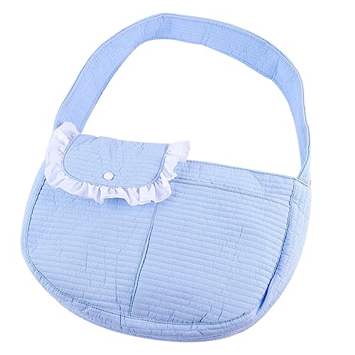 WOONEKY Tasche Für Haustiere Hunde-Tragetasche Aus Segeltuch Tragetasche Für Welpen Haustier-rucksackträger Für Kleine Hunde Haustiergeschirr Für Katzen Katzenbehälter Polyester Sky-Blue von WOONEKY