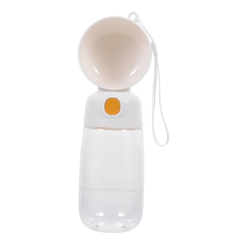 WOONEKY Tragbare Wasserflasche Für Hunde Tragbarer Wasserspender Tragbare Kleine Wasserflasche Reisewasserflasche Für Hunde Wasserflasche Für Welpen Wasserflasche Hund STK Weiß von WOONEKY