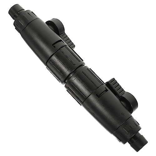 WOONEKY Trennfuge für Wasserleitungen Ventile für Fischtanks Switch-Controller-Adapter Wasserflussregler Aquariumventil Filter stoßverbinder Durchflussregler Ventile einstellen Abs Black von WOONEKY