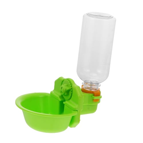 WOONEKY Trinkbrunnen für Haustiere automatischer Futterautomat für Hunde Automatischer Hundewasserbehälter nager trinkflasche nagetier trinkflasche wasserflasche Hundefutter pp Green von WOONEKY