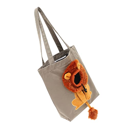 WOONEKY Umhängetasche Katzentragetasche Katzentasche kleine Haustiertasche pet Tasche katzenbox Canvas-Einkaufstasche die Einkaufstasche Katzentransporter Einkaufstaschenträger Segeltuch von WOONEKY