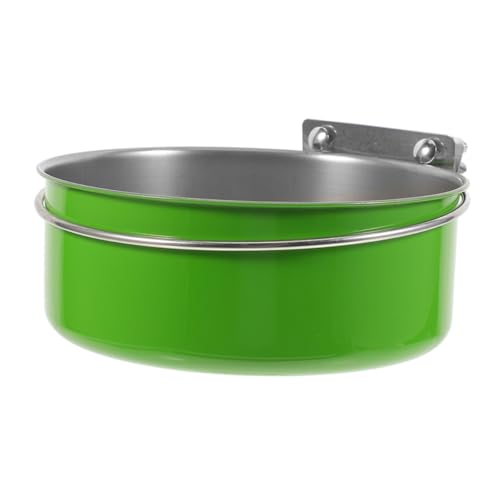 WOONEKY Wandmontierter Hundenapf Wandmontierte erhöhte Hundenapf Platzsparender Hundenapf hängende Futter- und Wassernäpfe hundebox schüssel montierter Wassernapfhund Hundefutter Green von WOONEKY