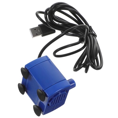 WOONEKY Wasserbrunnenpumpe für Haustiere Tauchwasserpumpe USB-Schnittstelle geringer Stromverbrauch blau Zubehör für Wasserspender für Haustiere Heimtierbedarf von WOONEKY