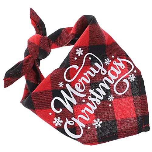 WOONEKY Weihnachts Lätzchen Weihnachts Haustier Bandana Weihnachts Katzenhalsband Welpen Bandana Hunde Speicheltuch Feiertags Hunde Bandanas Haustier Schal Halstuch Niedliche von WOONEKY