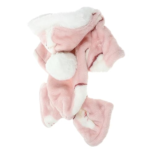 WOONEKY hundemantel Dog Raincoat Dog Sweater hundepulli Sweater für Hunde Dog Coat Winterkleidung für Hunde Hund wintermantel entzückendes Hundekleid Winterjacke für Welpen Baumwolle Rosa von WOONEKY