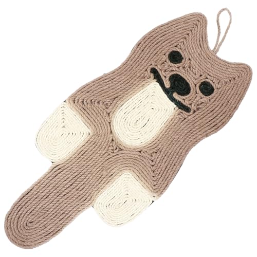 WOONEKY kratzbaum für Katzen Kätzchen Kratzbrett Kratzmatte für Katzen sisal kratzbrett katzenkratzmatte katzenspielzeug kratzunterlage für Katzen Katzen-Sisal-Pad Hanfseil Khaki von WOONEKY