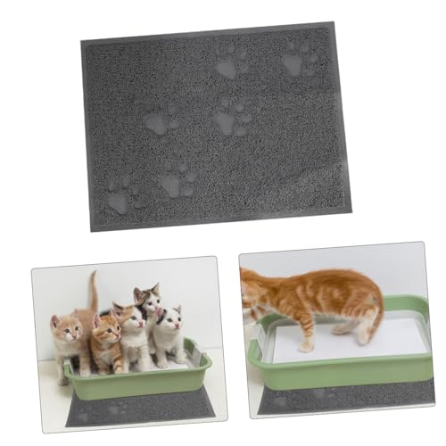 WOONEKY wasserdichte Katzenstreu Matte mit Pfotenabdruck Verschleißfest und Kratzfest rutschfest Schmutzabweisend Rechteckig Schutzmatte für Böden und Teppiche Pflegeleicht und Langlebig WOONEKY wasserdichte Katzenstreu Matte mit Pfotenabdruck Verschleißfest und Kratzfest rutschfest Schmutzabweisend Rechteckig Schutzmatte für Böden und Teppiche Pflegeleicht und Langlebig von WOONEKY