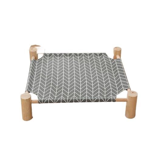 Hundebett Feldbett for Haustiere, waschbares Hundebett, Katzenbett, Massivholz-Canvas, feuchtigkeitsbeständige Ecken, universell einsetzbar for alle Jahreszeiten, Haustierbett Haustiermöbel(B) von WOSHIXIAOKEAI