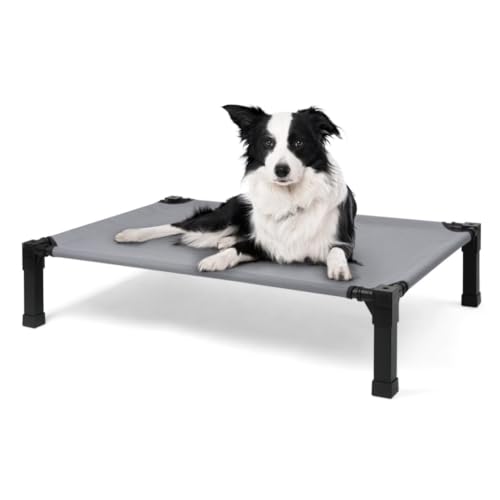 WOSHIXIAOKEAI Hundebett Vier Jahreszeiten Universal Haustier Feldbett Outdoor Tragbares Haustier Zelt Nest Faltbares Abnehmbares Hundehüttenzelt Haustiermöbel(A,L129*91 * 23CM) von WOSHIXIAOKEAI