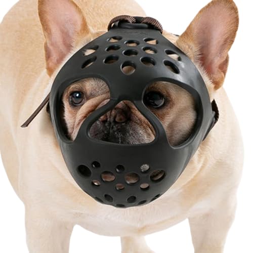Hundemaulkorb - Weicher Mundschutz für Hunde zum Kauen | Bell- und Trainingsmaulkorb für Haustiere, Mundschutz für mittelgroße und kleine Hunde von WOTEG
