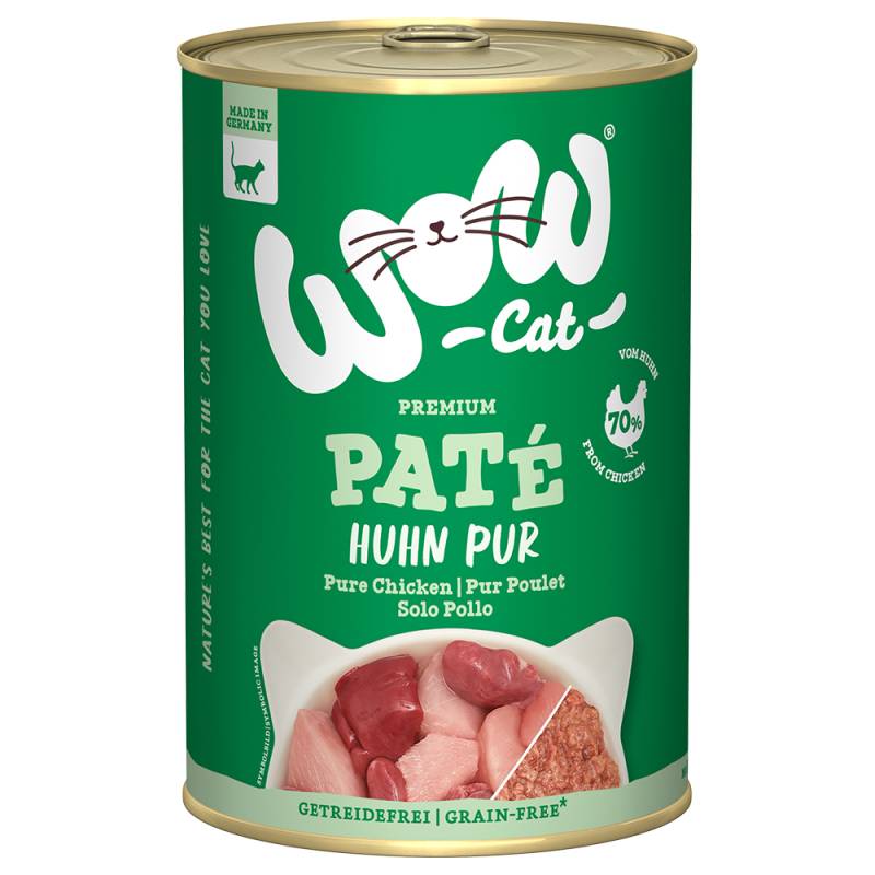 Sparpaket WOW Cat Adult 12 x 400 g - Huhn Pur von WOW Cat