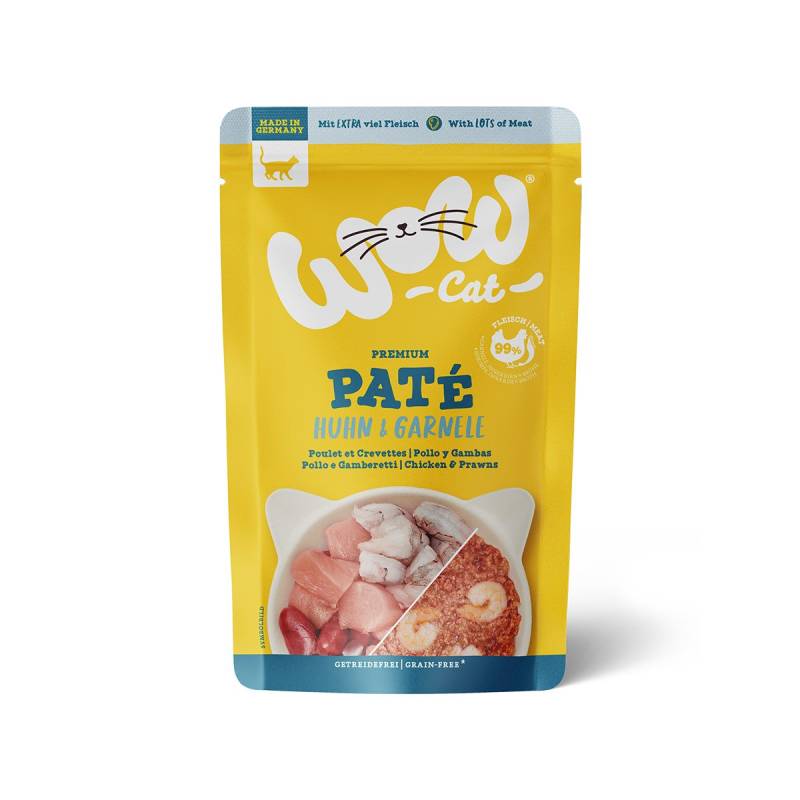 WOW CAT Adult Huhn & Garnelen 12x125g von WOW Cat