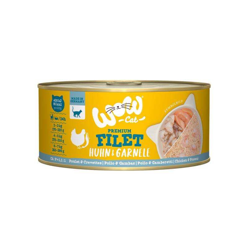 WOW CAT Hühnerfilet mit Garnelen 12x70g von WOW Cat