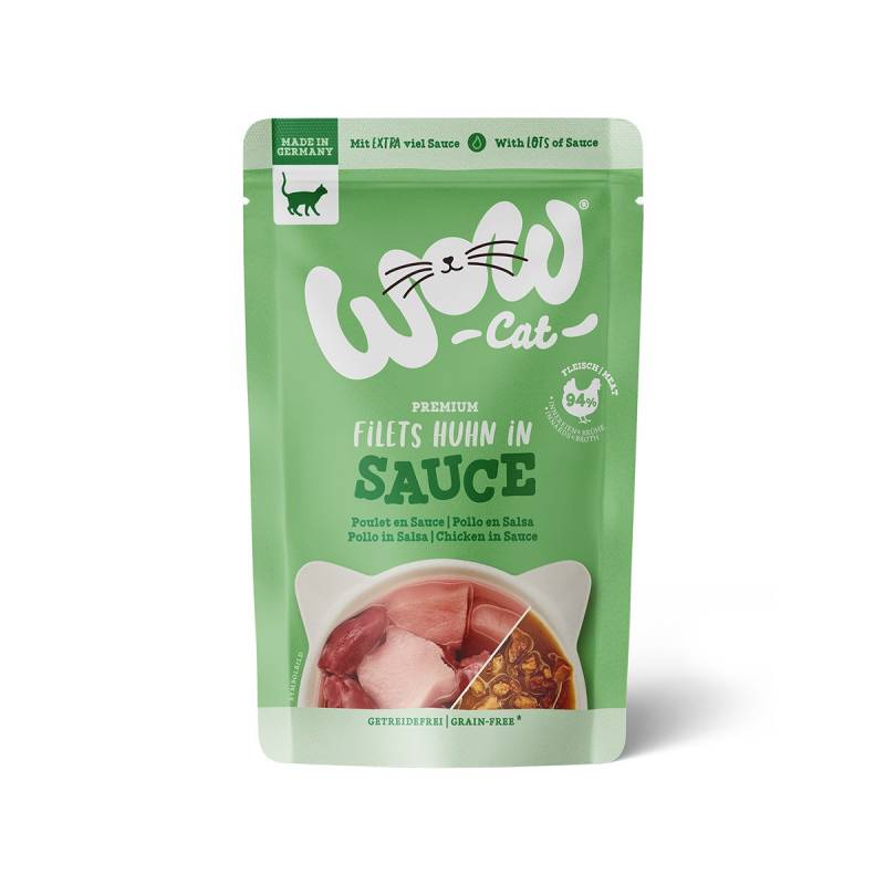 WOW CAT Huhn in Sauce 8x85g von WOW Cat