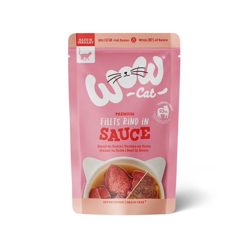 WOW CAT Rind in Sauce 8x85g von WOW Cat