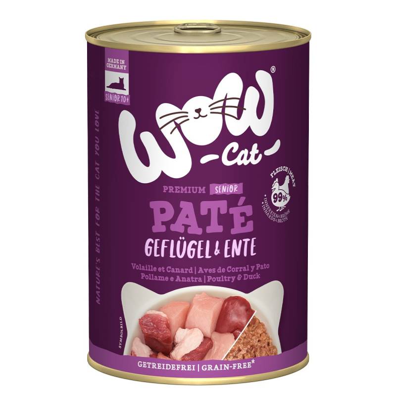 WOW CAT Senior Geflügel & Ente 6x400g von WOW Cat