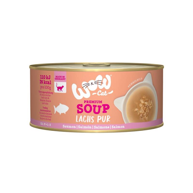 WOW CAT Suppe mit Lachs 12x70g von WOW Cat