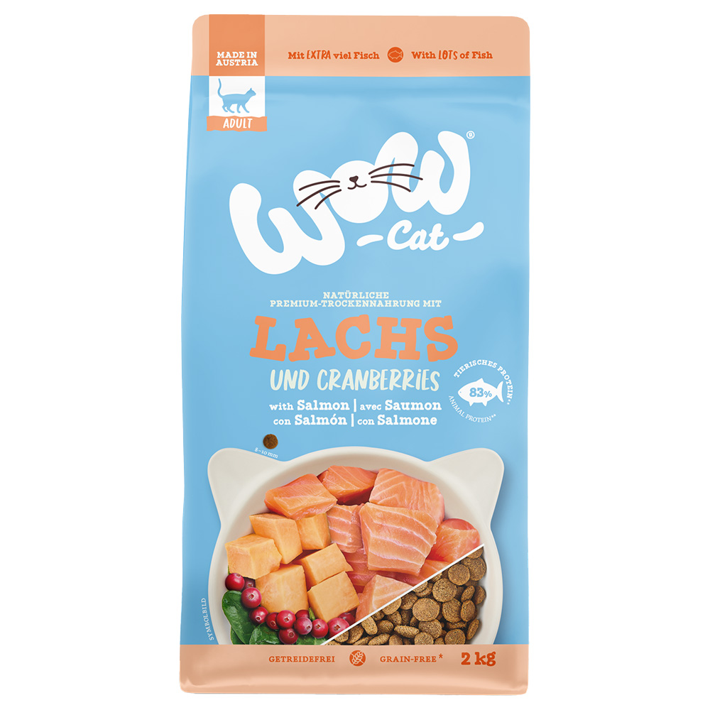 WOW Cat Adult mit Lachs - 2 kg von WOW Cat