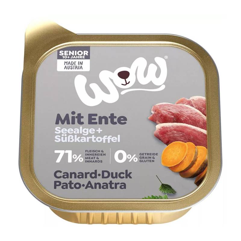 WOW Senior Ente Senior Ente mit Seealgen und Süßkartoffel 11x150g von WOW!