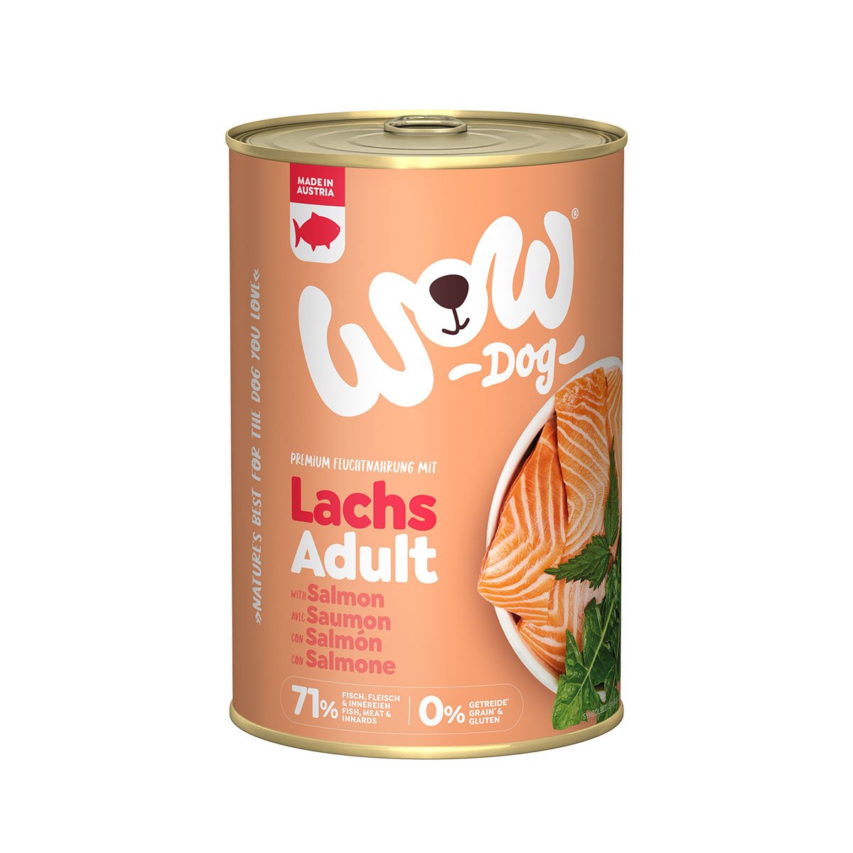 WOW Dog Lachs Adult 6x400g von WOW!