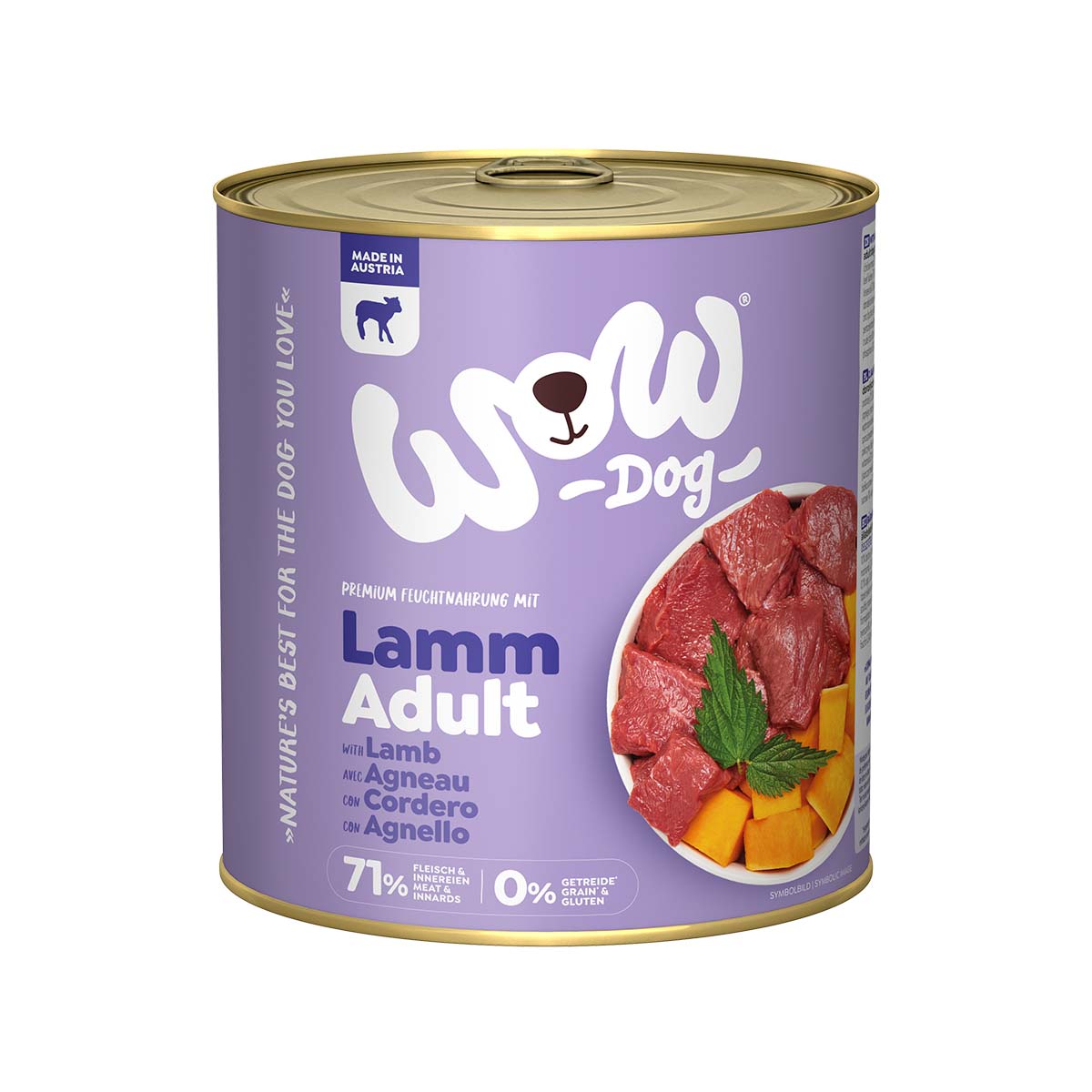 WOW Dog Lamm Adult 6x800g von WOW!