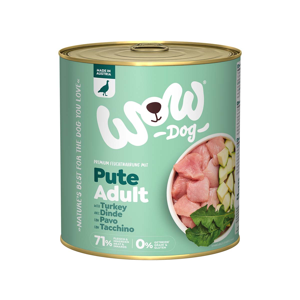 WOW Dog Pute Adult 6x800g von WOW!