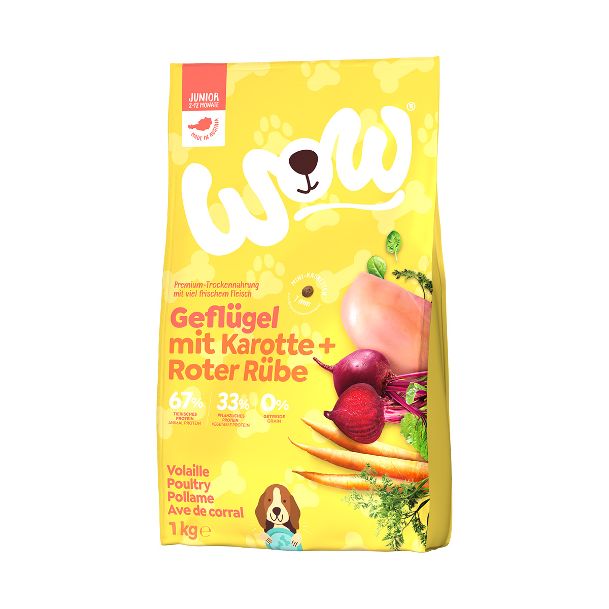 WOW Minis Junior Geflügel 1kg von WOW!