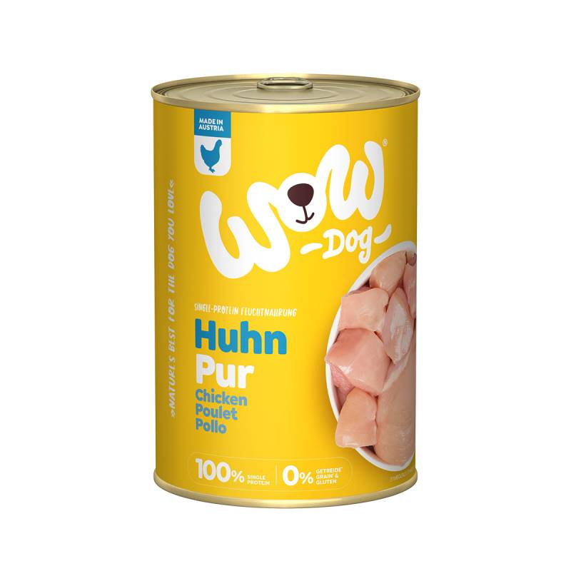 WOW Dog Huhn Pur 6x400g von WOW!