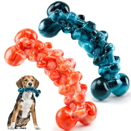 WOWBALA Hunde-Kauspielzeug für aggressive Kauer: Unzerstörbares Kauspielzeug für Hunde, langlebiges Hundespielzeug, Hundespielzeug für große und mittelgroße Hunderassen von WOWBALA