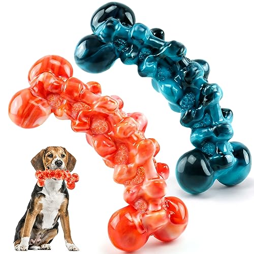 WOWBALA Hundespielzeug für Aggressives Kauen: 2 Pack Hundespielzeug Robust - Super Kauer Hunde Spielzeug - Kauspielzeug Hunde für Große Hunde - Spielzeug Hund für Große Mittelgroße Hund von WOWBALA