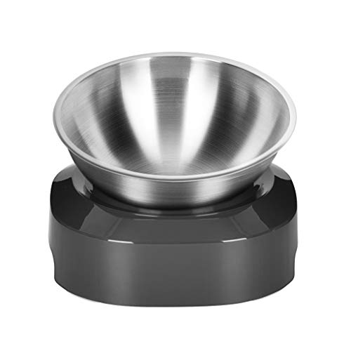 WOWOWO Dog Cat Bowls mit erhöhtem Stand Pet Puppy Food Water Feeder 15 ° geneigte Plattform von WOWOWO