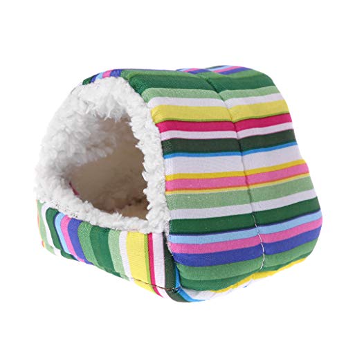 WOWOWO Fleece Kleines Haustier Hamster Käfig Schlafmatte Bett Warmes Pad Kleines Tierhaus von WOWOWO