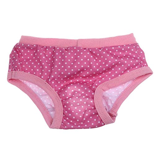 WPCASE Hundewindeln HundehöSchen Windeln FüR Hunde Waschbar Schutzhose Hundewindeln Robuste Und Wiederverwendbare Hund Hygieneunterhose pink,M von WPCASE