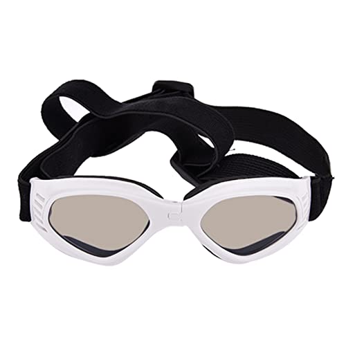 Hunde Sonnenbrille 5 Farben süße Haustier Hund Sonnenbrille Sonnenbrille Haustier Katze Brille Auge tragen welpen augenschutz Haustier zubehör Haustier Dekoration (Color : White) von WTAXBH