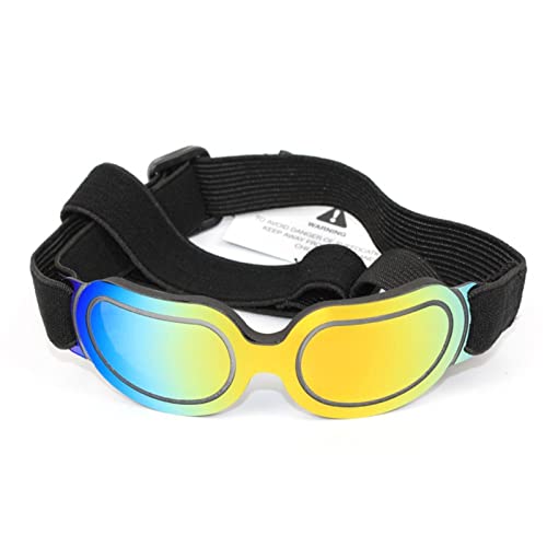 Hunde sonnenbrille Haustierhund Sonnenbrille Verstellbare Schutzbrille for kleine mittelgroße Hunde Katzen Welpe Sonnenbrille Hund Outdoor Gläser Haustier Spielzeugversorgung ( Color : Colorful ) von WTAXBH