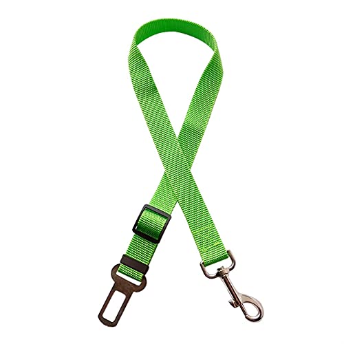 WTAXBH Hunde Sicherheitsgurt fürs Auto Haustier Auto Sicherheitsgurt Auto Traktionsseil Retractable Traktionsgurt Hund Harnd Hundeleine Hund Zubehör Haustier Auto liefert Hund (Color : Green) von WTAXBH