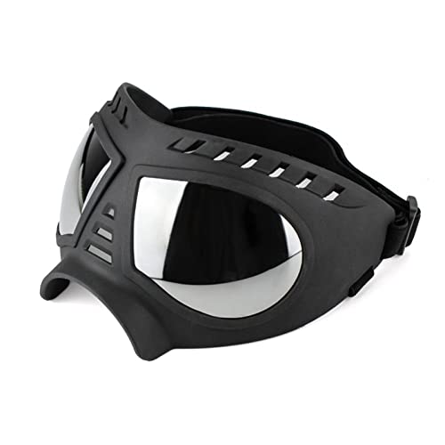 WTAXBH Hunde Sonnenbrille Coole Hunde-Sonnenbrille Uv. Schutz Winddicht Schutzbrillen Pet Augenabnutzung Hund Schwimmen Eislaufgläser Haustier Zubehör (Color : Black, Size : L) von WTAXBH