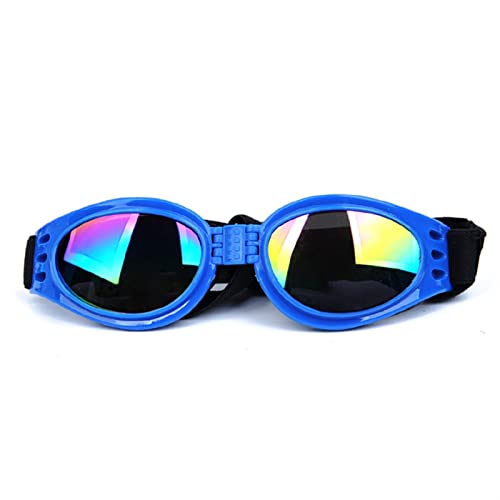 WTAXBH Hunde Sonnenbrille Haustierhundgläser verhindern Uv. Haustiergläser for Katzen Hund Sonnenbrille Reflexion Eye Wear Hundebrillen Fotos Requisiten Haustierzubehör (Color : Blue) von WTAXBH