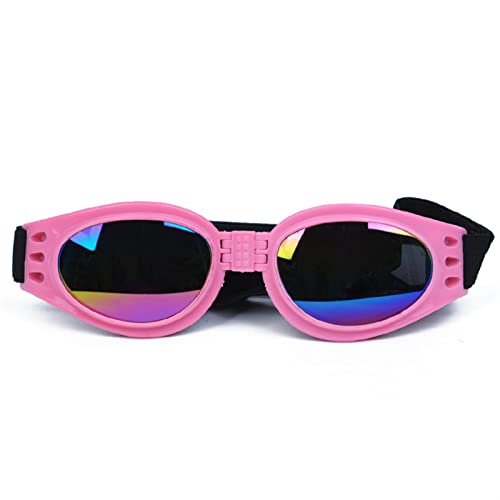 WTAXBH Hunde Sonnenbrille Haustierhundgläser verhindern Uv. Haustiergläser for Katzen Hund Sonnenbrille Reflexion Eye Wear Hundebrillen Fotos Requisiten Haustierzubehör (Color : Pink) von WTAXBH