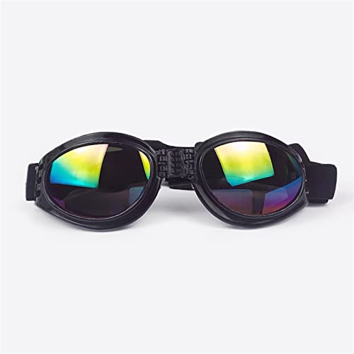 WTAXBH Hunde Sonnenbrille Hundezubehör for kleine Hunde Haustier Sonnenbrille Haustier Spielzeug Cool Hundekatze Brillenschutzbrille Schutzbrille Uv. Sonnenbrille Haustierbedarf (Color : Black) von WTAXBH