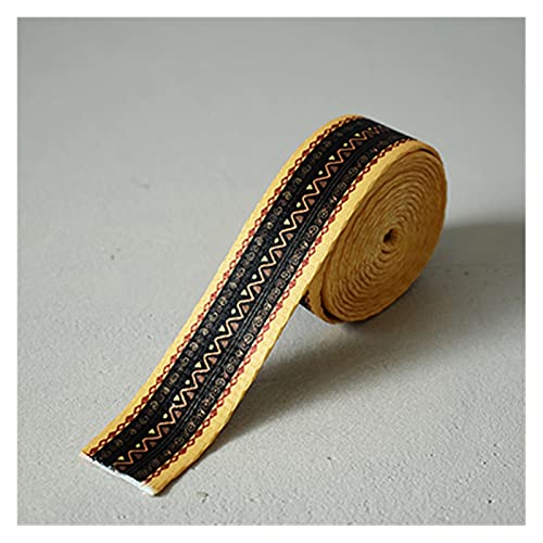 Webbing Strap 5 Meter Breite 25mm Webb 12 Farben Gedruckt Gurtband Ribbon Gepäckgürtelband Seil Hund Pet Kragen Leine Kabelbaum (Color : Brown Printing) von WTAXBH