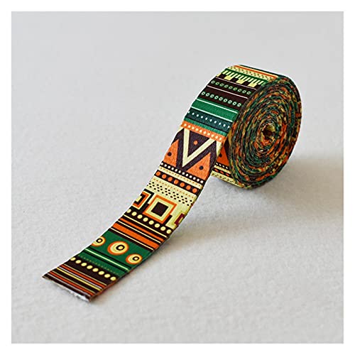 Webbing Strap 5 Meter Breite 25mm Webb 12 Farben Gedruckt Gurtband Ribbon Gepäckgürtelband Seil Hund Pet Kragen Leine Kabelbaum (Color : Yellow and Green) von WTAXBH