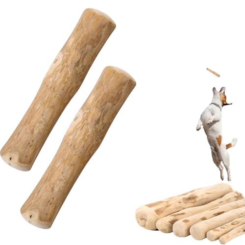 WTKYLMP Mumbies Wood Dog Chews,Mumbies Real Wood Chews,Coffee Wood Dog Chew Stick for Regular Chewers, Natural Chew Toys - Teeth Cleaning Stress Relief (L,2PCS) von WTKYLMP