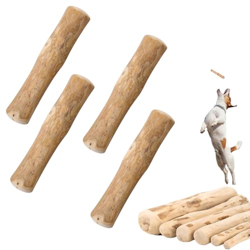 WTKYLMP Mumbies Wood Dog Chews,Mumbies Real Wood Chews,Coffee Wood Dog Chew Stick for Regular Chewers, Natural Chew Toys - Teeth Cleaning Stress Relief (L,4PCS) von WTKYLMP