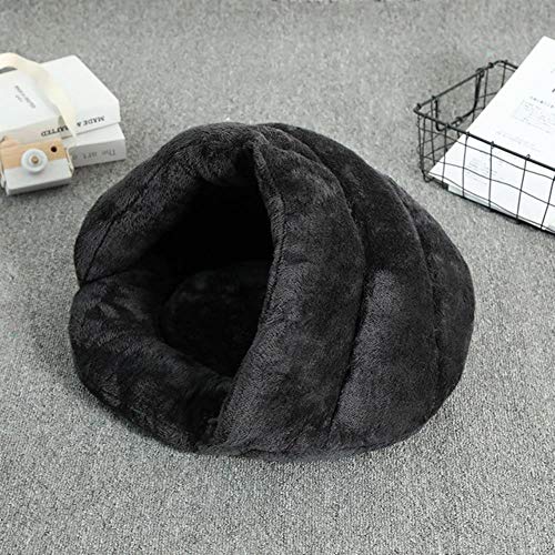 Bubble Kiss Coral Fleece Hundebett Superweiche Katzenmatte Winter Warm Dreieckige Lochform Haustiere Hausnest Tragbare Haustiere Zubehör, 2, M 50X60X32cm von WTMLK